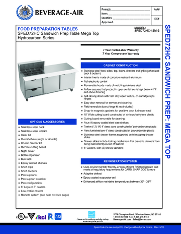 Spec Sheet