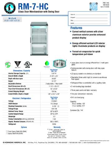 Spec Sheet
