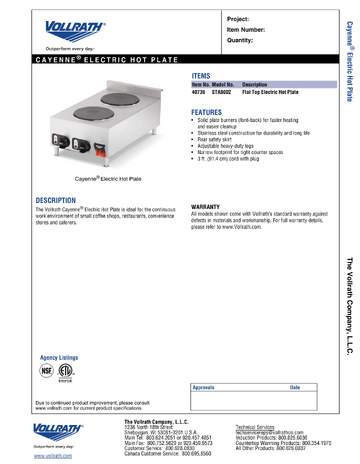 Spec Sheet