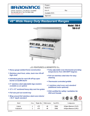 Spec Sheet