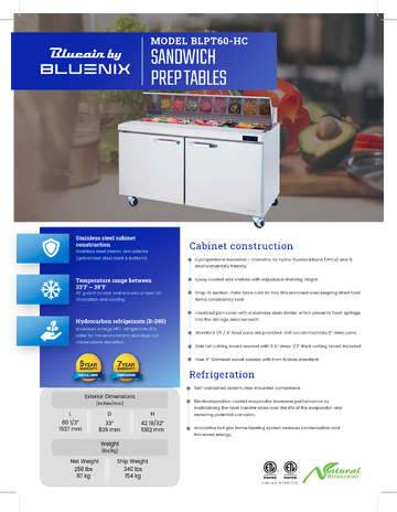 Spec Sheet
