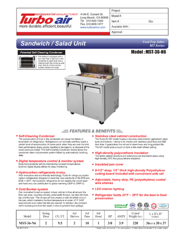 Spec Sheet