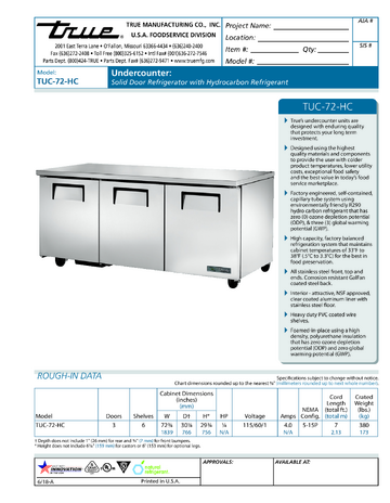 Spec Sheet
