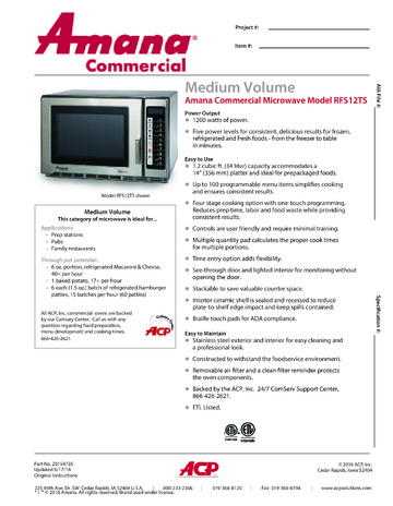 Spec Sheet
