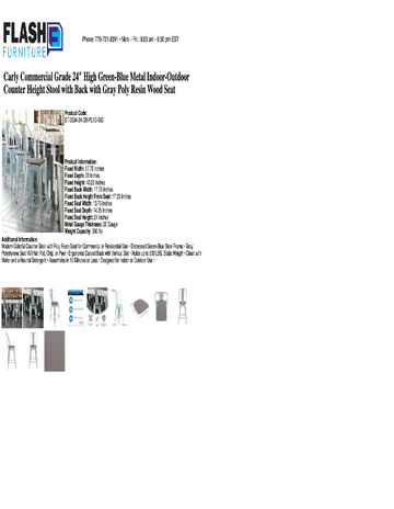 Spec Sheet