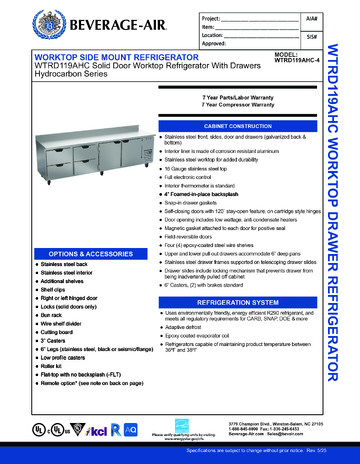 Spec Sheet