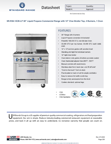 Spec Sheet