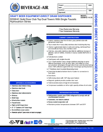 Spec Sheet