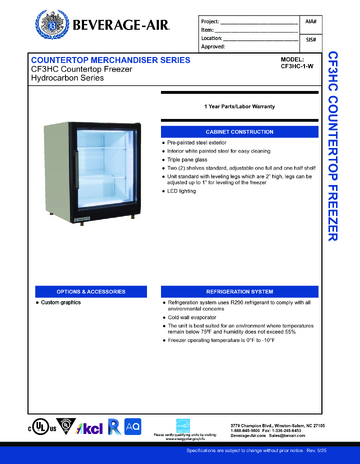 Spec Sheet