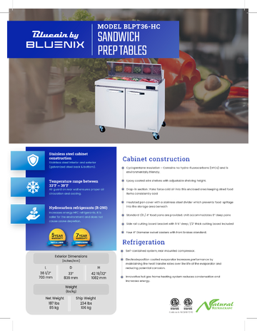 Spec Sheet