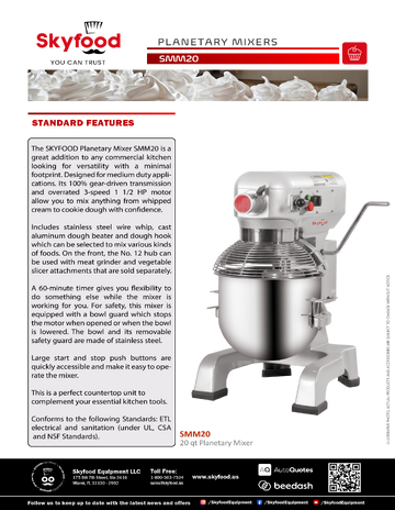 Spec Sheet