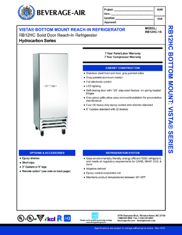 Spec Sheet
