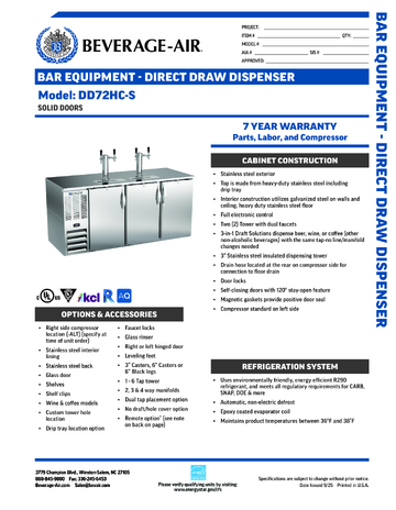 Spec Sheet