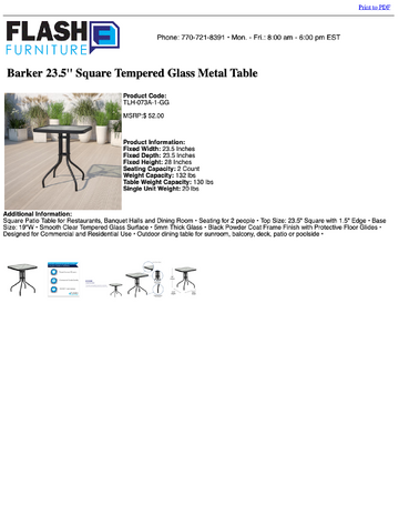 Spec Sheet