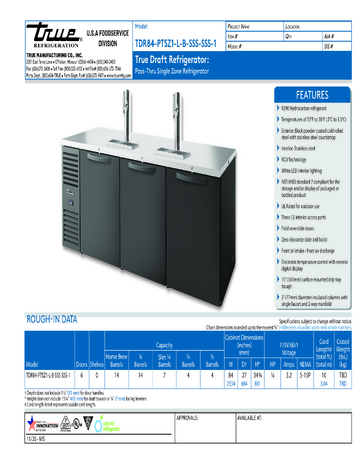 Spec Sheet