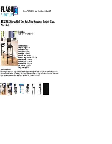 Spec Sheet