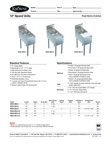 Spec Sheet