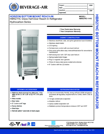 Spec Sheet