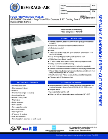 Spec Sheet