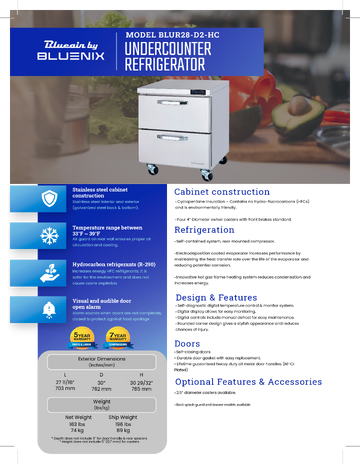 Spec Sheet