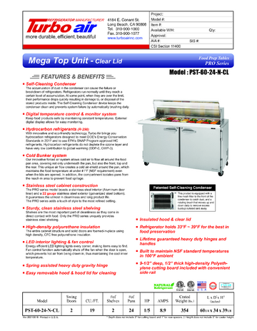 Spec Sheet