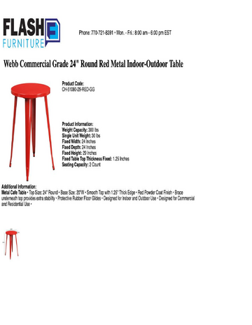 Spec Sheet