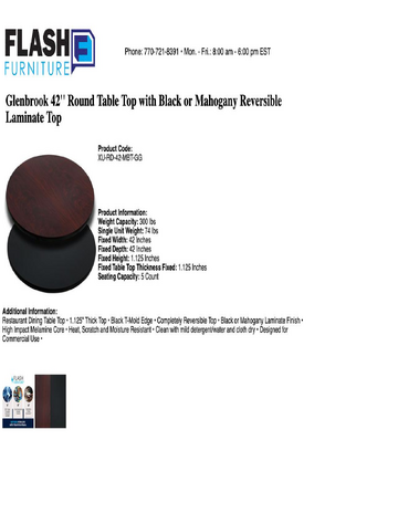 Spec Sheet