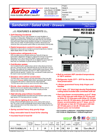 Spec Sheet