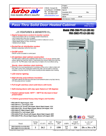 Spec Sheet