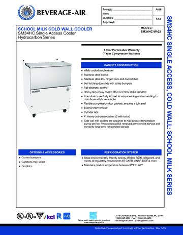 Spec Sheet