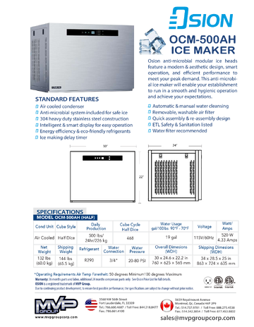 Spec Sheet