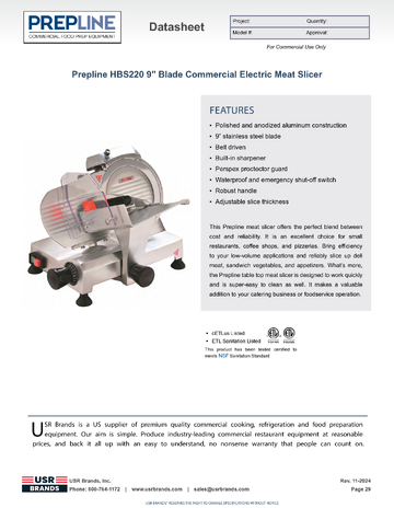 Spec Sheet