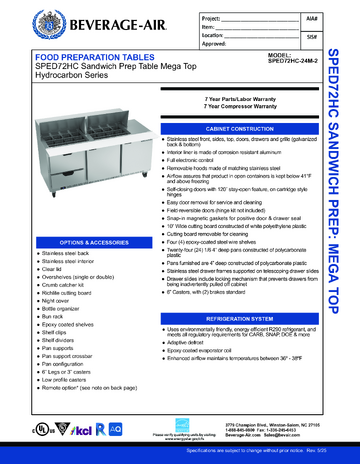 Spec Sheet