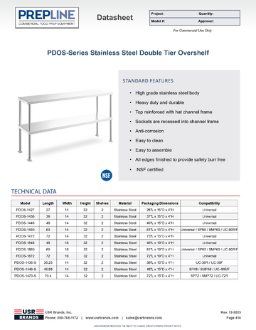 Spec Sheet