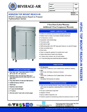 Spec Sheet