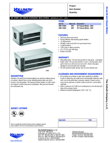 Spec Sheet
