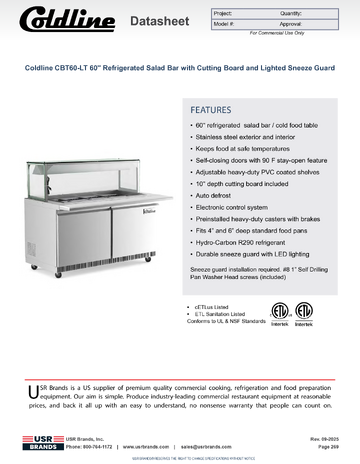 Spec Sheet