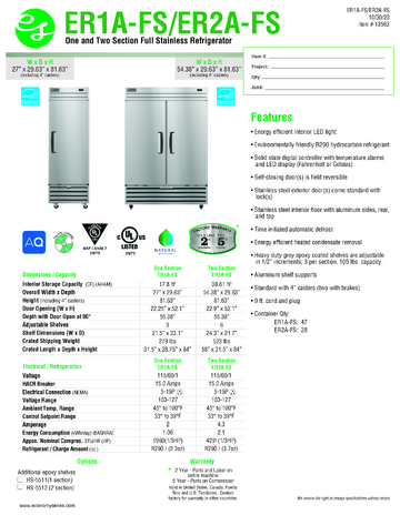 Spec Sheet