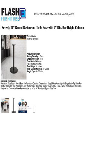 Spec Sheet