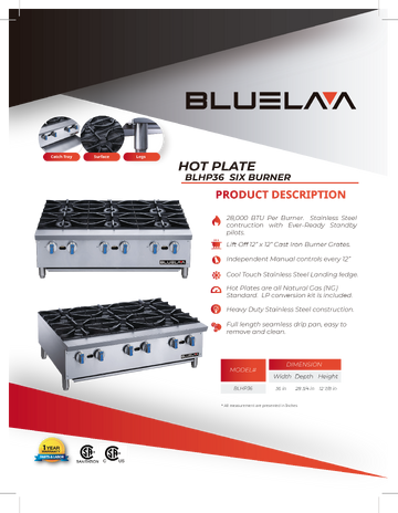 Spec Sheet