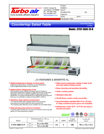 Spec Sheet