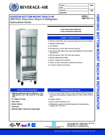 Spec Sheet