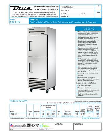 Spec Sheet