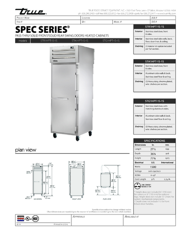 Spec Sheet
