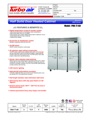 Spec Sheet