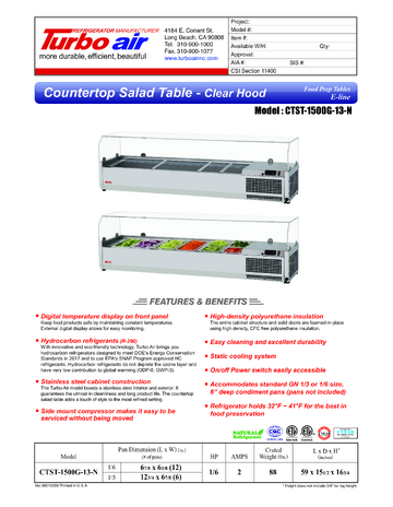 Spec Sheet