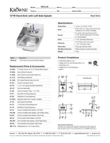 Spec Sheet