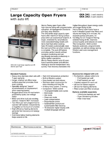 Spec Sheet