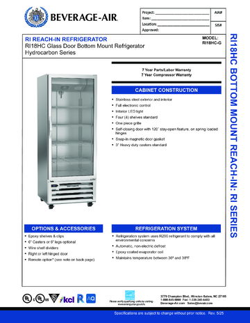 Spec Sheet