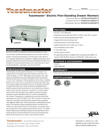 Spec Sheet